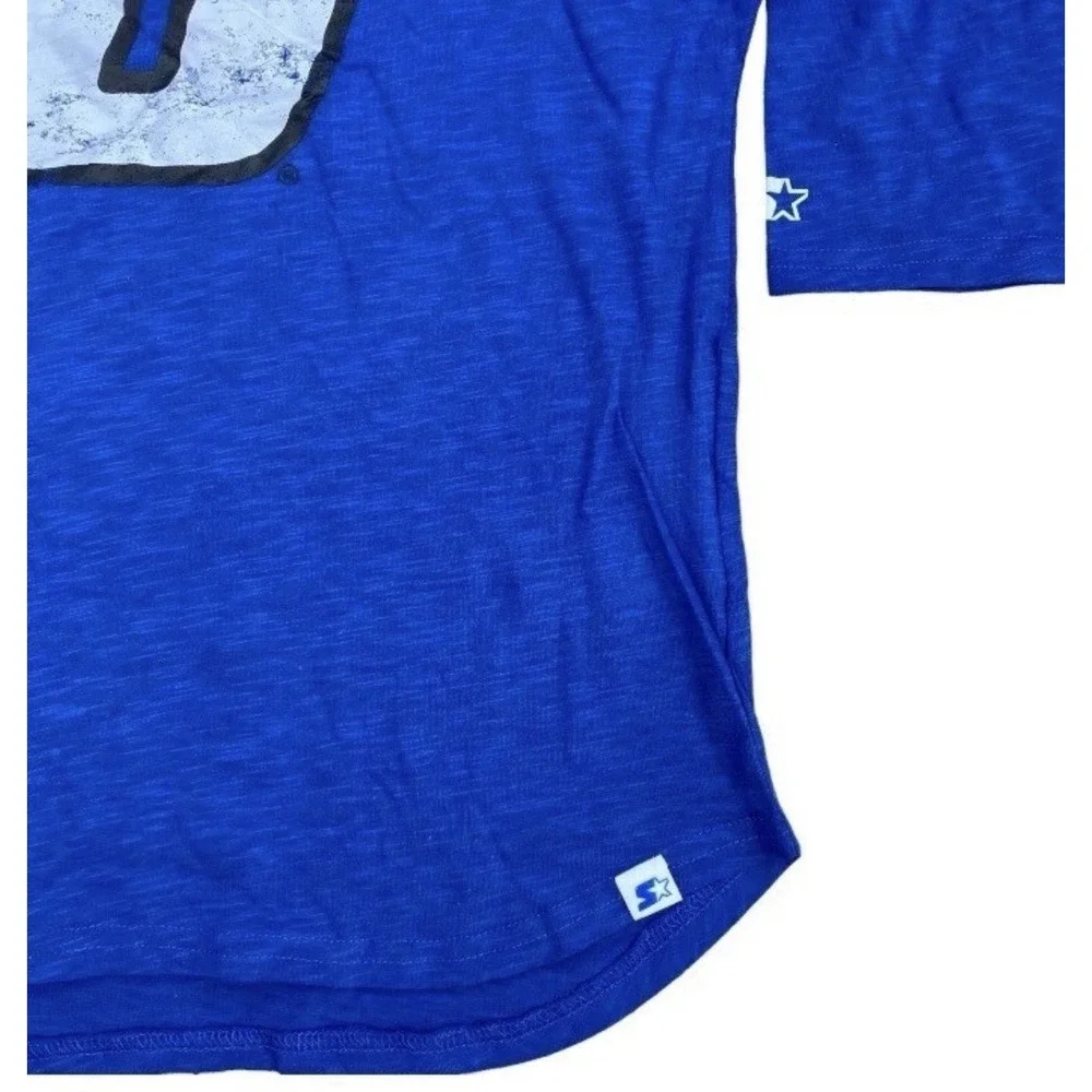 Kyle Busch T-Shirt Starter Womens Medium 3/4‎ Sleeve Scoop Neck Royal White NWT - Picture 7 of 10